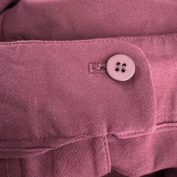 Talbots Classic Straight Pants Womens 20L‎ Burgundy Cotton Spandex NWT PT-2300 - Picture 6 of 10